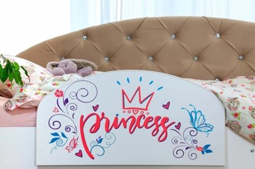 Детская кровать односпальная Эльза с бортиком, Фиолетовый (латы) в Южно-Сахалинске - предосмотр 2