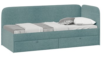 Детская кровать Молли тип 1 (80), Микровелюр Scandi Indigo 11 в Южно-Сахалинске