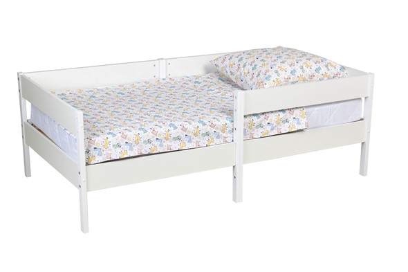 Детская кровать Polini kids Simple 3435, белый, серия 3400 в Южно-Сахалинске - изображение