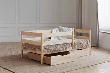 Детская кровать Софа с ящиками, без покраски в Южно-Сахалинске - предосмотр 1