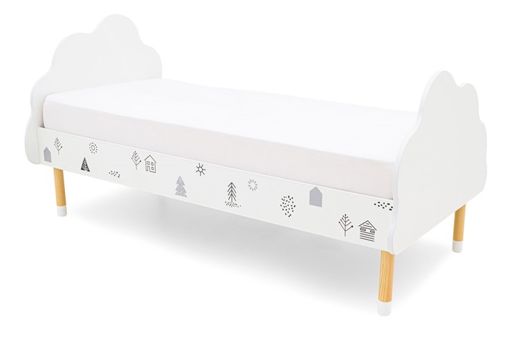 Кровать детская Stumpa Облако "Домики ч/б" в Южно-Сахалинске - изображение 5