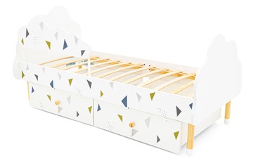 Детская кровать Stumpa Облако "Треугольники зеленый, синий" в Южно-Сахалинске - предосмотр 7