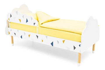 Кровать в детскую Stumpa Облако "Треугольники желтый, синий" в Южно-Сахалинске