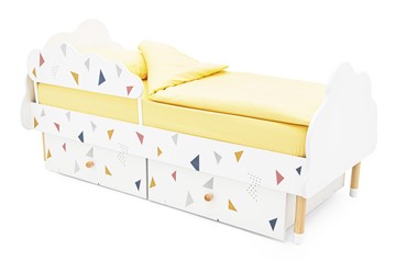 Кроватка Stumpa Облако "Треугольники желтый, синий, розовый" в Южно-Сахалинске - предосмотр 3