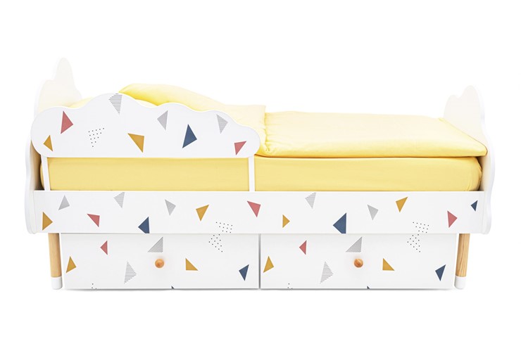 Кроватка Stumpa Облако "Треугольники желтый, синий, розовый" в Южно-Сахалинске - изображение 8