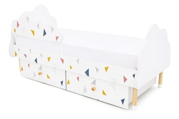 Кроватка Stumpa Облако "Треугольники желтый, синий, розовый" в Южно-Сахалинске - предосмотр 9