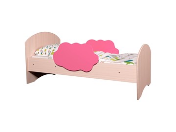 Детская кровать Тучка, корпус Дуб млечный, фасад Розовый в Южно-Сахалинске