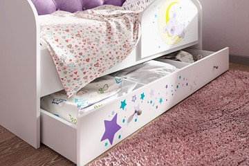 Детская кровать с бортиками Звездочка с бортиком, Фиолетовый в Южно-Сахалинске - предосмотр 1