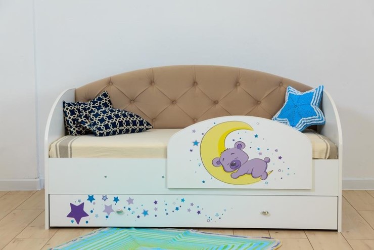 Кровать детская Звездочка с бортиком, Бежевый в Южно-Сахалинске - изображение 7
