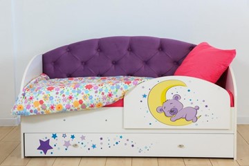 Детская кровать с бортиками Звездочка с бортиком, Фиолетовый в Южно-Сахалинске - предосмотр 7