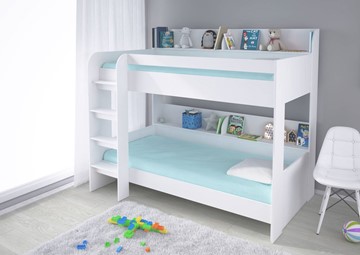 Кровать двухъярусная POLINI Kids Simple 5000 Белый в Южно-Сахалинске - предосмотр 4