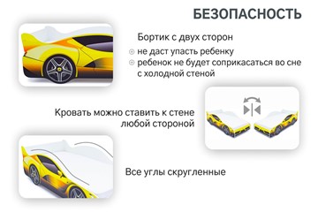 Кровать-машина детская Ferrari в Южно-Сахалинске - предосмотр 6