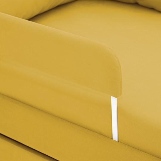 Мягкая кровать Soffal горчичный (велюр) в Южно-Сахалинске - изображение 15