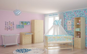 Кроватка для новорожденных POLINI Kids Simple 101 Натуральный в Южно-Сахалинске - предосмотр 8