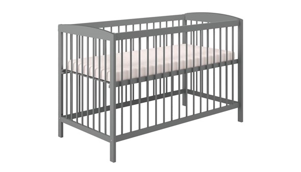 Кроватка для новорожденных POLINI Kids Simple 101 Серый в Южно-Сахалинске - изображение
