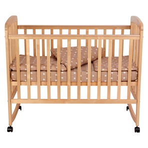Кроватка для новорожденных POLINI Kids Simple 304 Натуральный в Южно-Сахалинске - предосмотр 3