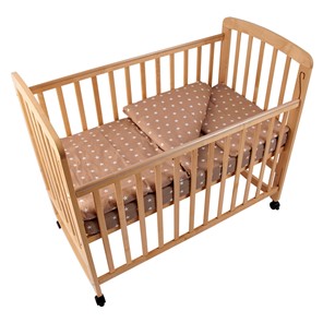 Кроватка для новорожденных POLINI Kids Simple 304 Натуральный в Южно-Сахалинске - предосмотр 1