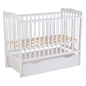 Кроватка для новорожденных POLINI Kids Simple 310-02 Белый в Южно-Сахалинске