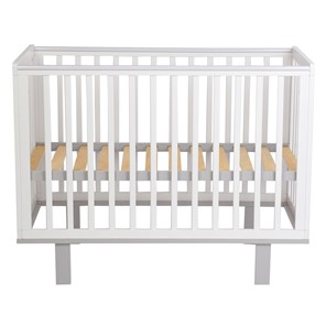 Кровать для новорожденных серия 3400 POLINI Kids Simple 340 Белый / Серый в Южно-Сахалинске - предосмотр 2