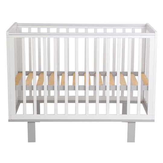Кровать для новорожденных серия 3400 POLINI Kids Simple 340 Белый / Серый в Южно-Сахалинске - изображение 2