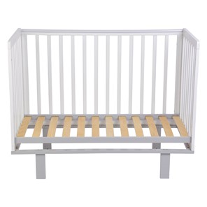 Кровать для новорожденных серия 3400 POLINI Kids Simple 340 Белый / Серый в Южно-Сахалинске - предосмотр 3
