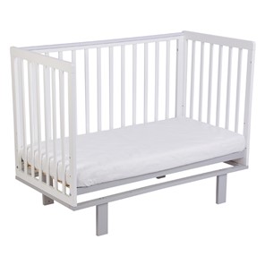 Кровать для новорожденных серия 3400 POLINI Kids Simple 340 Белый / Серый в Южно-Сахалинске - предосмотр 4