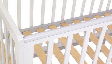 Кровать для новорожденных серия 3400 POLINI Kids Simple 340 Белый / Серый в Южно-Сахалинске - предосмотр 6