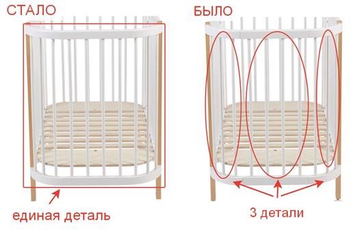 Детская кровать POLINI Kids Simple 350 Белый / Бук в Южно-Сахалинске - изображение 16