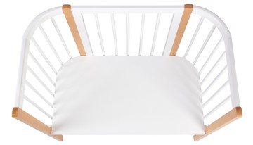 Кроватка детская приставная POLINI Kids Simple 120 Белый / Бук в Южно-Сахалинске - предосмотр 4