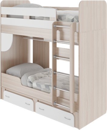 Детская двухэтажная кровать Остин М25 в Южно-Сахалинске - изображение