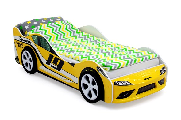 Кровать-машина Супра желтая в Южно-Сахалинске - изображение