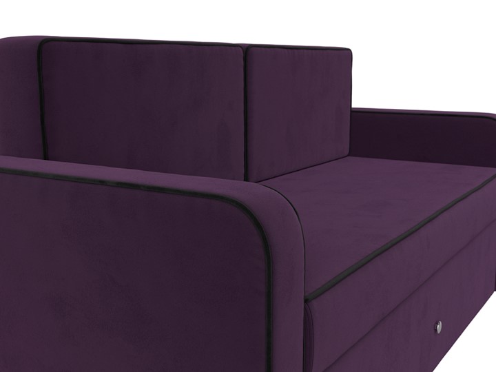 Детский диван-трансформер Смарт, Фиолетовый\Черный (Велюр) в Южно-Сахалинске - изображение 6