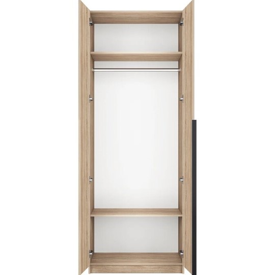 Шкаф 2-х дверный Локер Дуб сонома (Распашной) штанга в Южно-Сахалинске - изображение 1