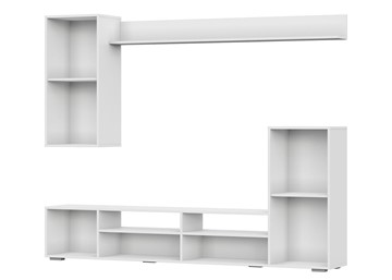 Набор мебели в гостиную МГС-4, белый/цемент светлый в Южно-Сахалинске - предосмотр 2
