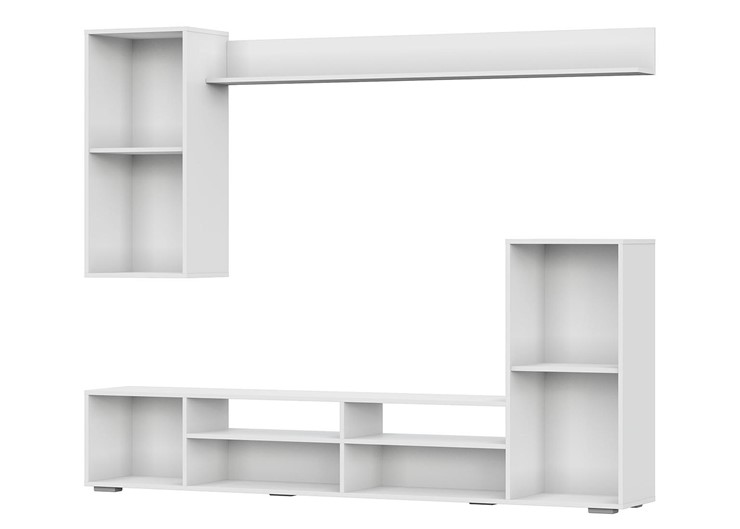 Набор мебели в гостиную МГС-4, белый/цемент светлый в Южно-Сахалинске - изображение 2