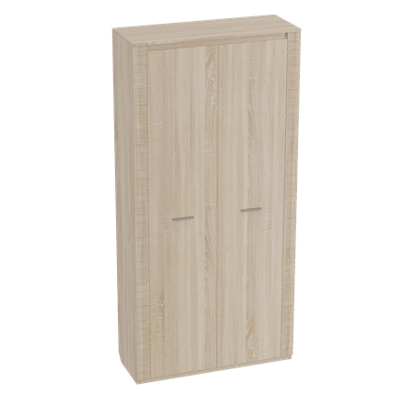 Шкаф двустворчатый Элана, Дуб сонома в Южно-Сахалинске - изображение
