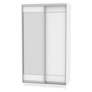 Шкаф 2-дверный Весенний HK1, 2155х1200х600 (D1D2), Белый в Южно-Сахалинске