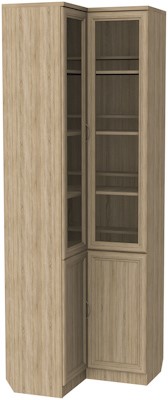 Шкаф угловой 211, цвет Дуб Сонома в Южно-Сахалинске - изображение