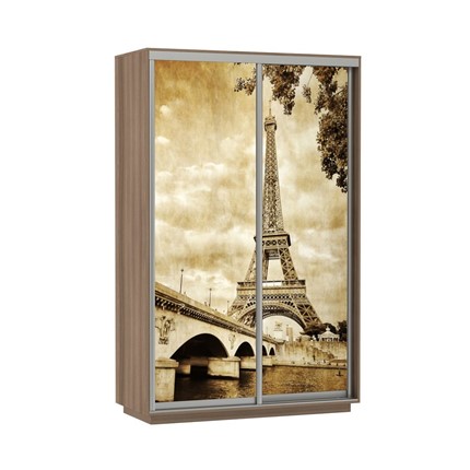 Шкаф 2-дверный Экспресс 1600x600x2200, Париж/шимо темный в Южно-Сахалинске - изображение