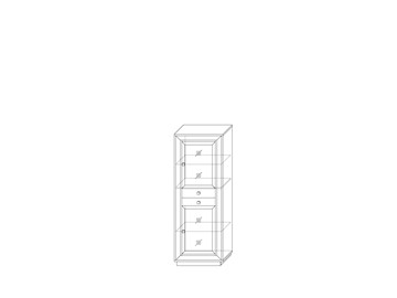 Шкаф  (2 стеклодвери, 2 ящика) Прато 776, Ясень/Светлый жемчуг в Южно-Сахалинске - предосмотр 1