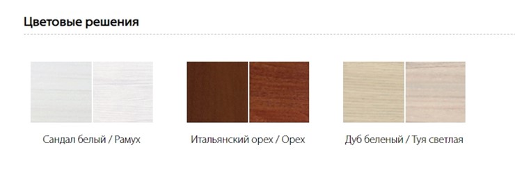 Шкаф распашной Гармония-4, 2-х створчатый, цвет Итальянский орех в Южно-Сахалинске - изображение 1