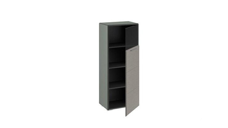 Шкаф Наоми комбинированный одностворчатый, цвет Фон серый, Джут ТД-208.07.28 в Южно-Сахалинске - изображение 1
