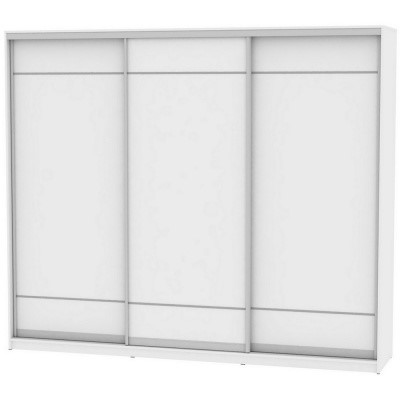 Шкаф 3-створчатый Белла  (B-230х270х60-1) (792) (Двери  D7+D7+D7), без зеркала, Белый в Южно-Сахалинске - изображение