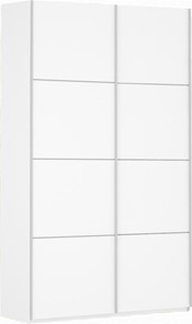 Шкаф 2-дверный Прайм (ДСП/ДСП) 1400x570x2300, белый снег в Южно-Сахалинске