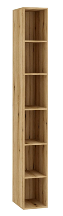 Шкаф для книг Federica С-01 (дуб эвок) в Южно-Сахалинске - изображение