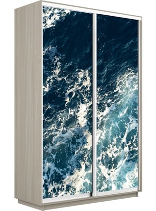 Шкаф Экспресс 1200x450x2200, Морские волны/шимо светлый в Южно-Сахалинске - изображение