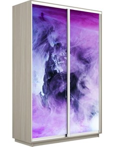 Шкаф 2-створчатый Экспресс 1200x600x2400, Фиолетовый дым/шимо светлый в Южно-Сахалинске - предосмотр