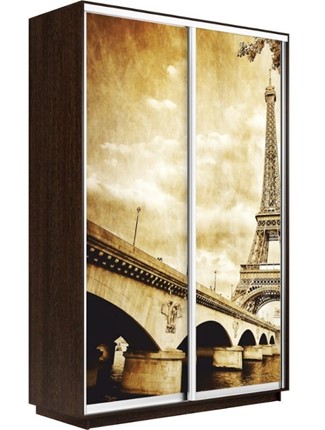Шкаф 2-х створчатый Экспресс 1200x600x2400, Париж/венге в Южно-Сахалинске - изображение