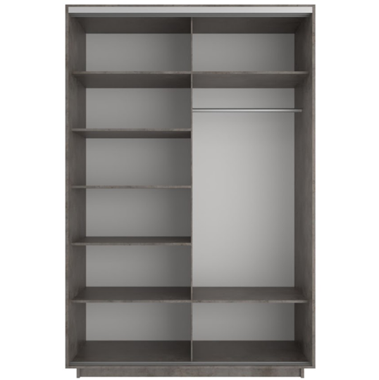 Шкаф 2-дверный Экспресс 1600x600x2200, Сакура/бетон в Южно-Сахалинске - изображение 1