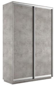 Шкаф 2-створчатый Экспресс (ДСП) 1200х450х2200, бетон в Южно-Сахалинске - предосмотр